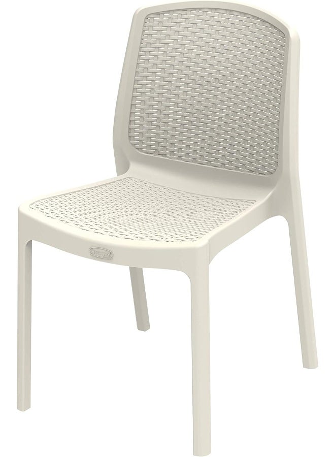 Cosmoplast Plastic Cedarattan Chair Warm Grey  - Image 1