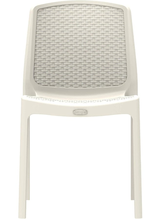 Cosmoplast Plastic Cedarattan Chair Warm Grey  - Image 5