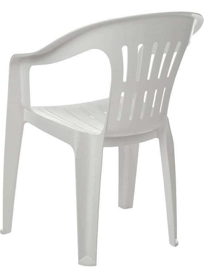 Cosmoplast Princess Outdoor Garden Chair, White  - Image 2