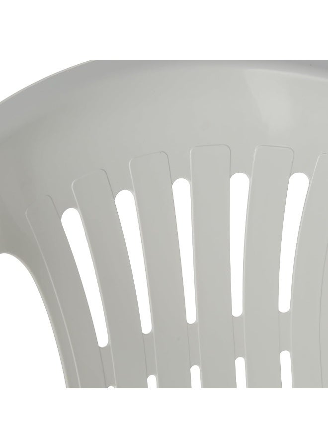 Cosmoplast Princess Outdoor Garden Chair, White  - Image 3