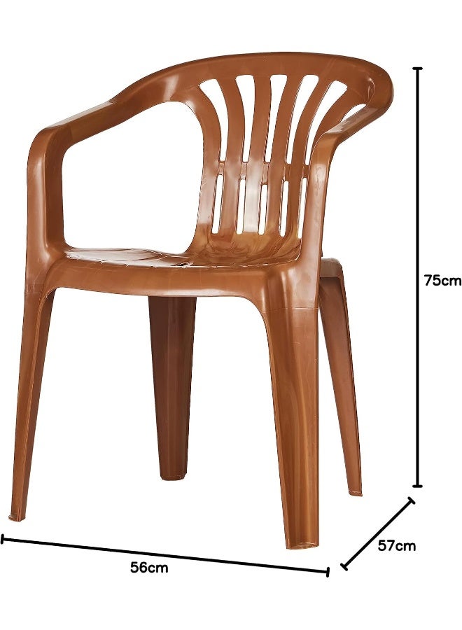 Cosmoplast Duchess Outdoor Garden Armchair (Sandalwood) Sandalwood  - Image 3