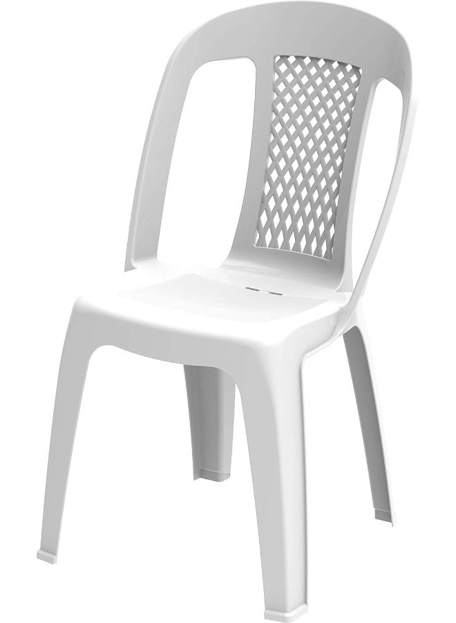 Cosmoplast Regal Chair Plastic White 54x46x85cm - Image 2