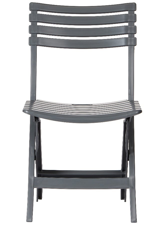 Cosmoplast Foldable Plastic Chair Dark Brown 40x35x78cm  - Image 1