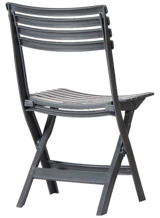 Cosmoplast Foldable Plastic Chair Dark Brown 40x35x78cm  - Image 3