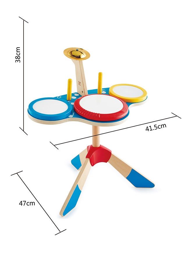 Hape Drum And Cymbal Set 41.5 x 38 x 47cm - Image 4