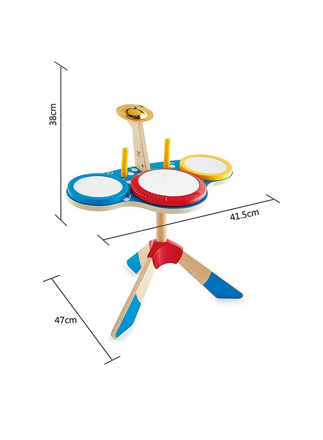 Hape Drum And Cymbal Set 41.5 x 38 x 47cm - Image 5