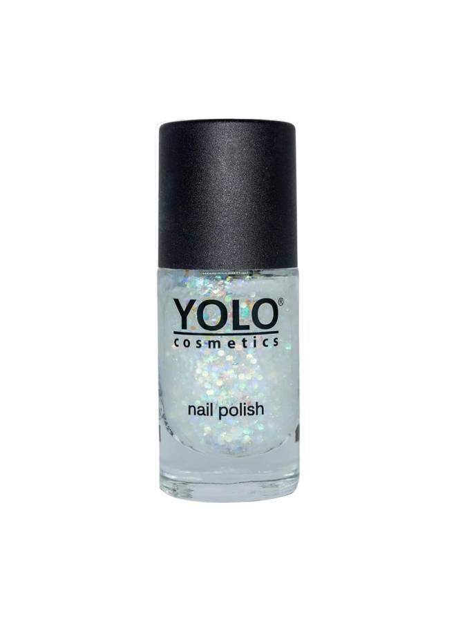 YOLO - Glitter Nail Polish -214 Grey - Image 1