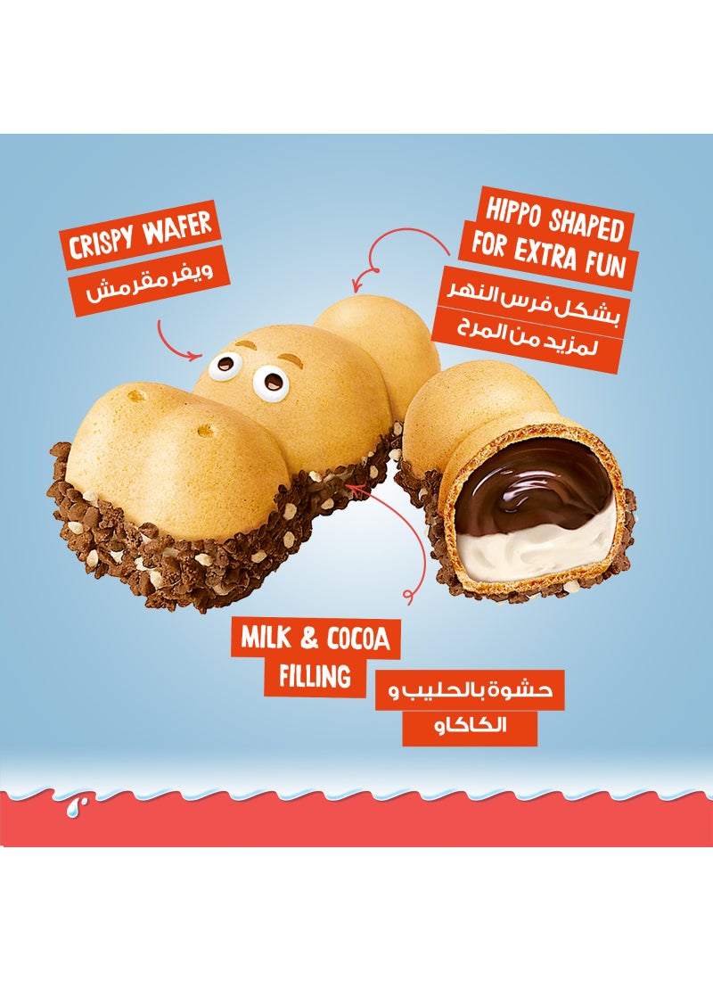Kinder Happy Hippo With Double Cream Filling Individually Wrapped 5 Biscuits 103.5grams - Image 5