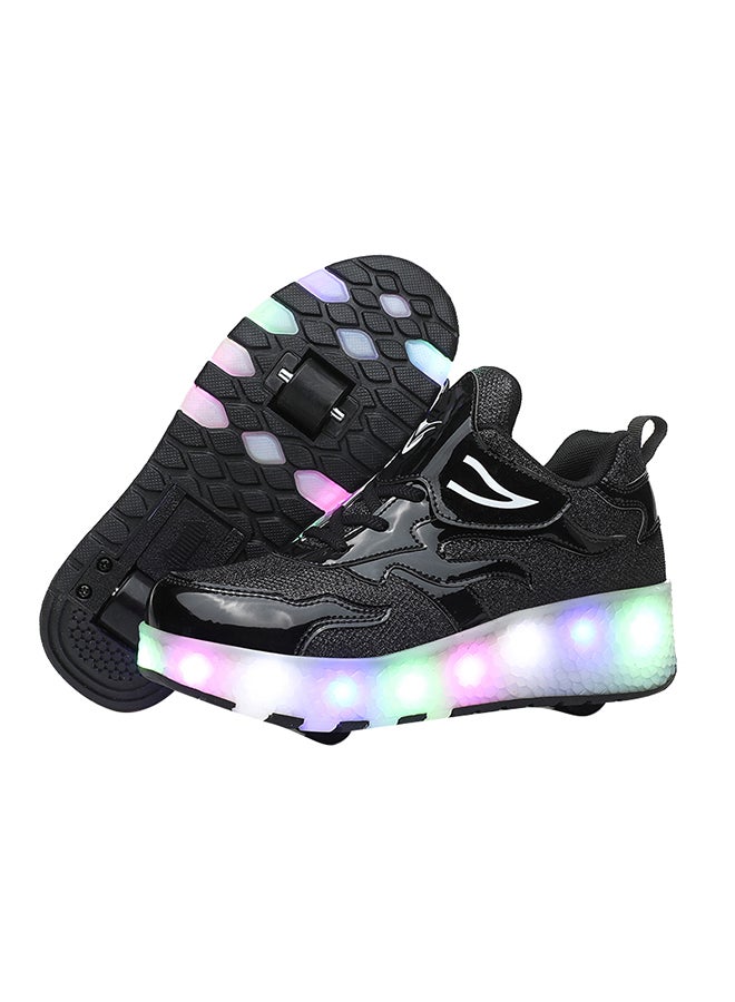 Kidle LED Flash Light Fashion Shiny Sneaker Skate Shoes With Wheels And Lightning Sole - Image 1