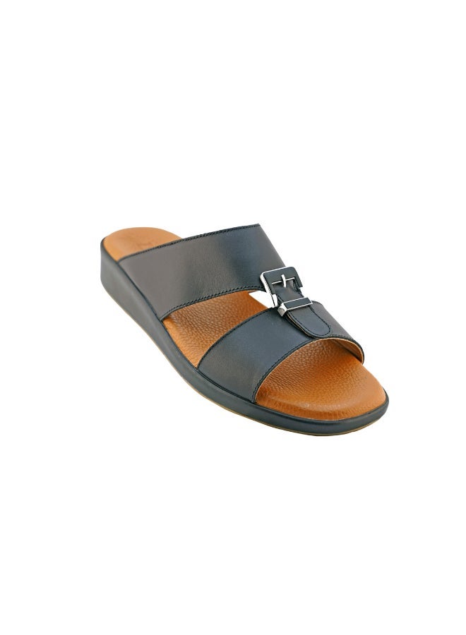 barjeel uno - Stylish Slip-On Casual Sandals Black - Image 1