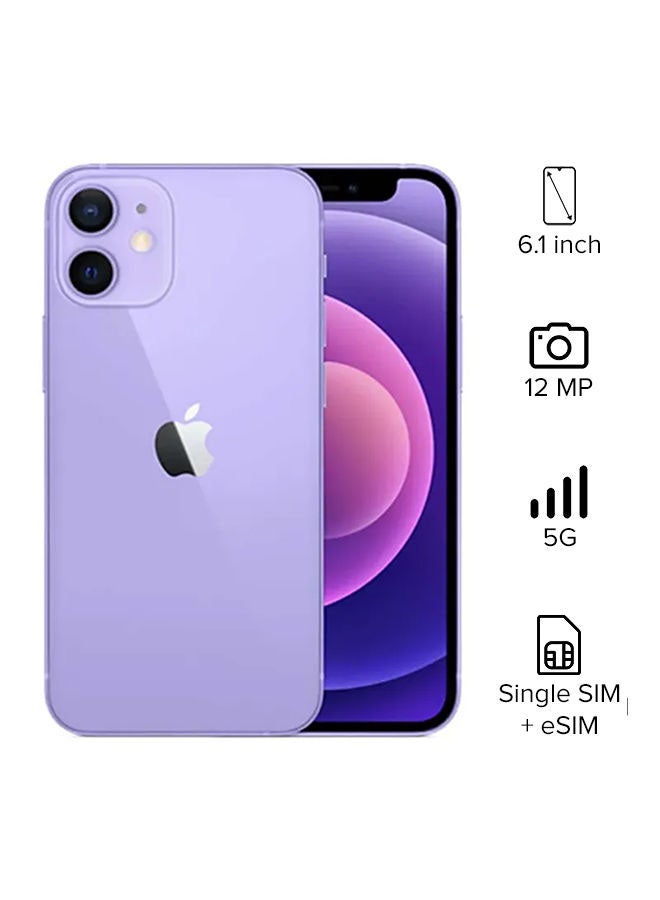 Apple iPhone 12 With Facetime 128GB Purple 5G - Middle East Version - Image 1