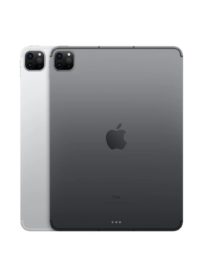 iPad Pro 2021 (الجيل الثالث) مقاس 11 بوصة، شريحة M1، سعة 2 تيرابايت، واي فاي، 5G، رمادي فضائي مع تطبيق Facetime - إصدار الشرق الأوسط