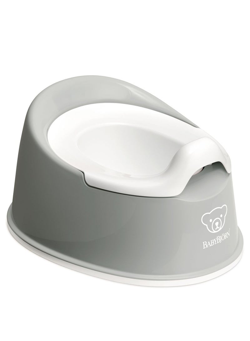 BABYBJORN - Baby Smart Potty Seat, Grey And White - Image 1