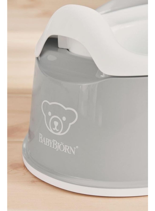 BABYBJORN - Baby Smart Potty Seat, Grey And White - Image 1
