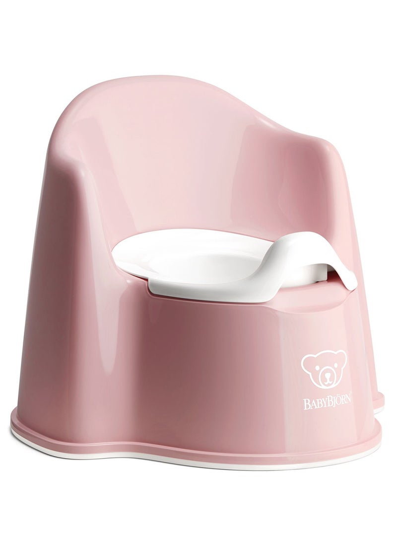BABYBJORN - Baby Potty Chair Powder Pink And White - Image 1
