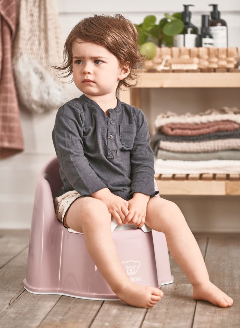 BABYBJORN - Baby Potty Chair Powder Pink And White - Image 1