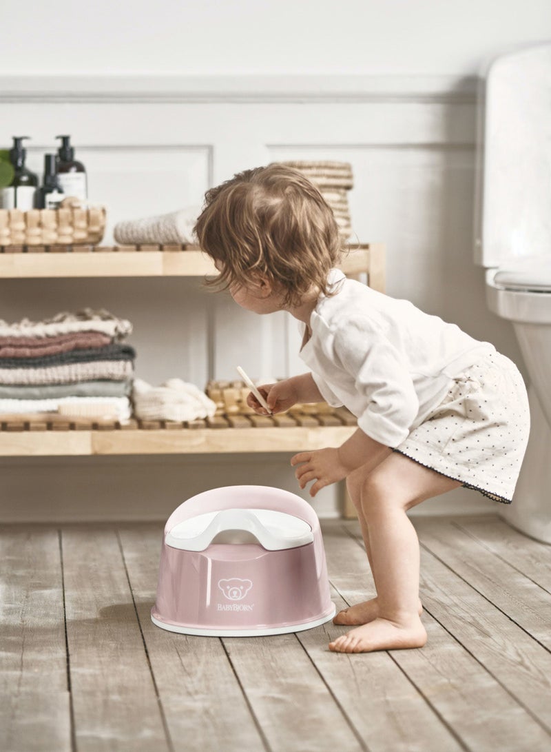 BABYBJORN - Baby Potty Chair Powder Pink And White - Image 1