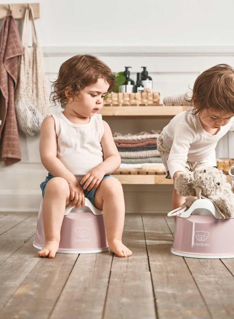 BABYBJORN - Baby Potty Chair Powder Pink And White - Image 1