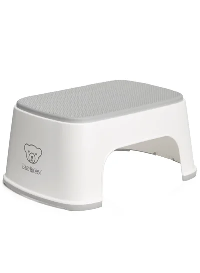 BABYBJORN Baby Step Stool White And Grey