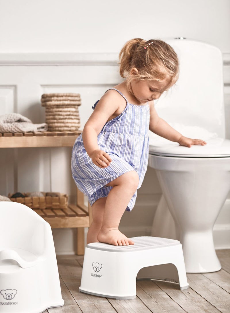 BABYBJORN Baby Step Stool White And Grey  - Image 2