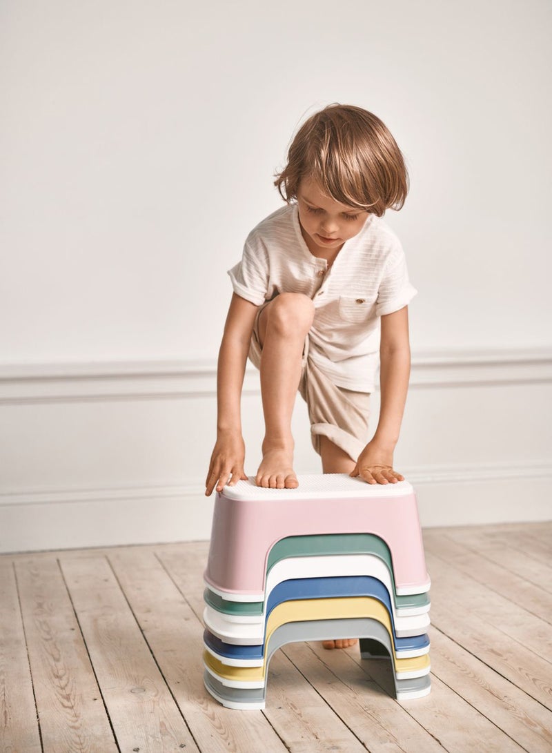 BABYBJORN - Baby Step Stool White And Grey - Image 1