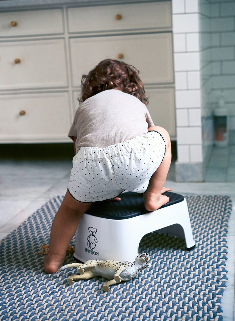 BABYBJORN - Baby Step Stool White And Grey - Image 1