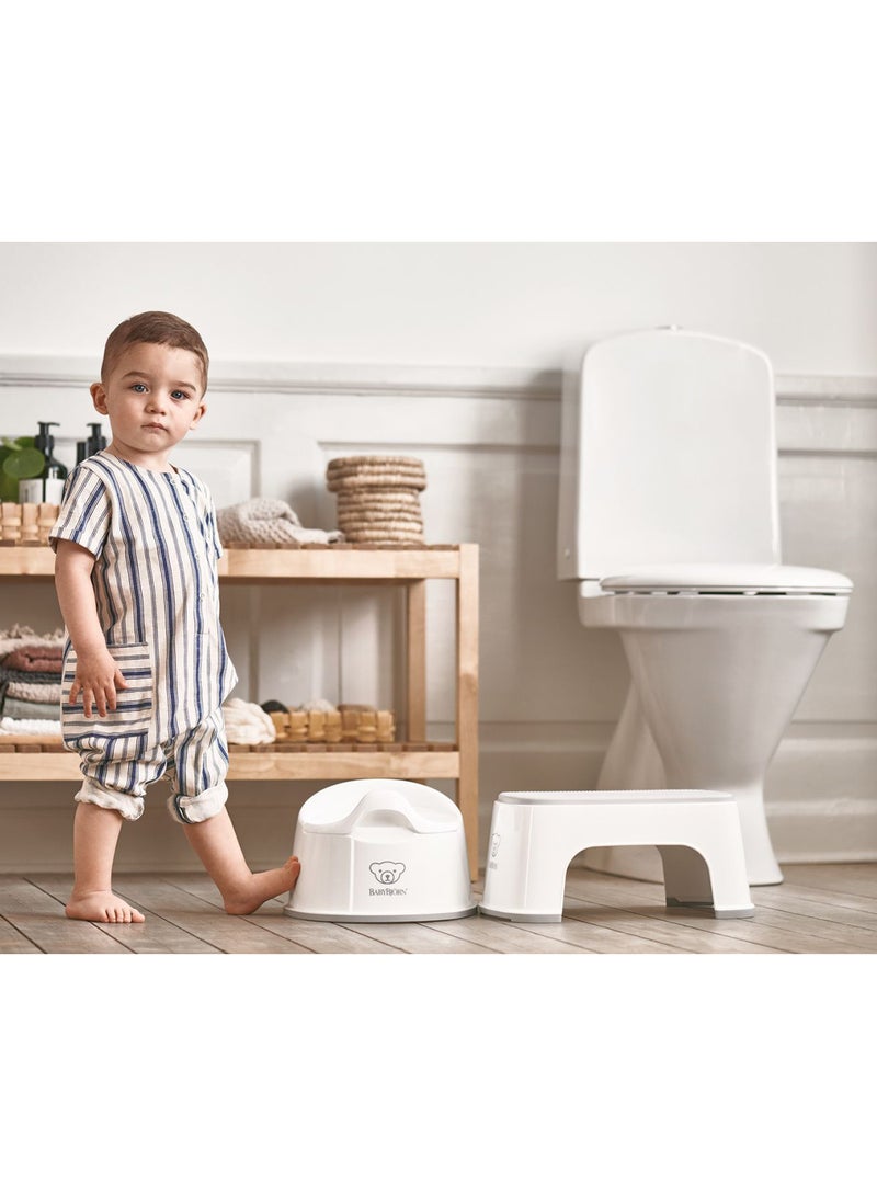 BABYBJORN Baby Step Stool White And Grey  - Image 3