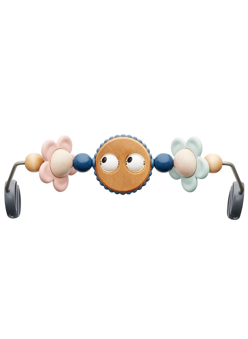 BABYBJORN - Googly Eyes Pastels Wooden Toy For Baby Bouncer Multicolour - Image 1