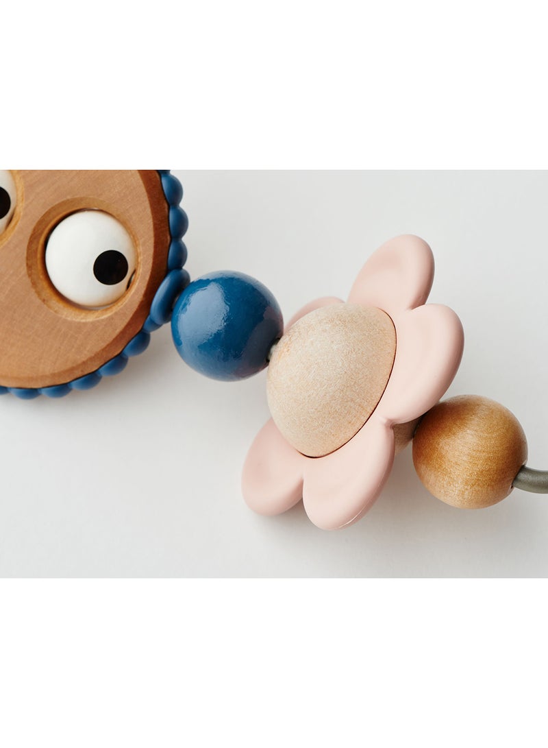 BABYBJORN - Googly Eyes Pastels Wooden Toy For Baby Bouncer Multicolour - Image 1