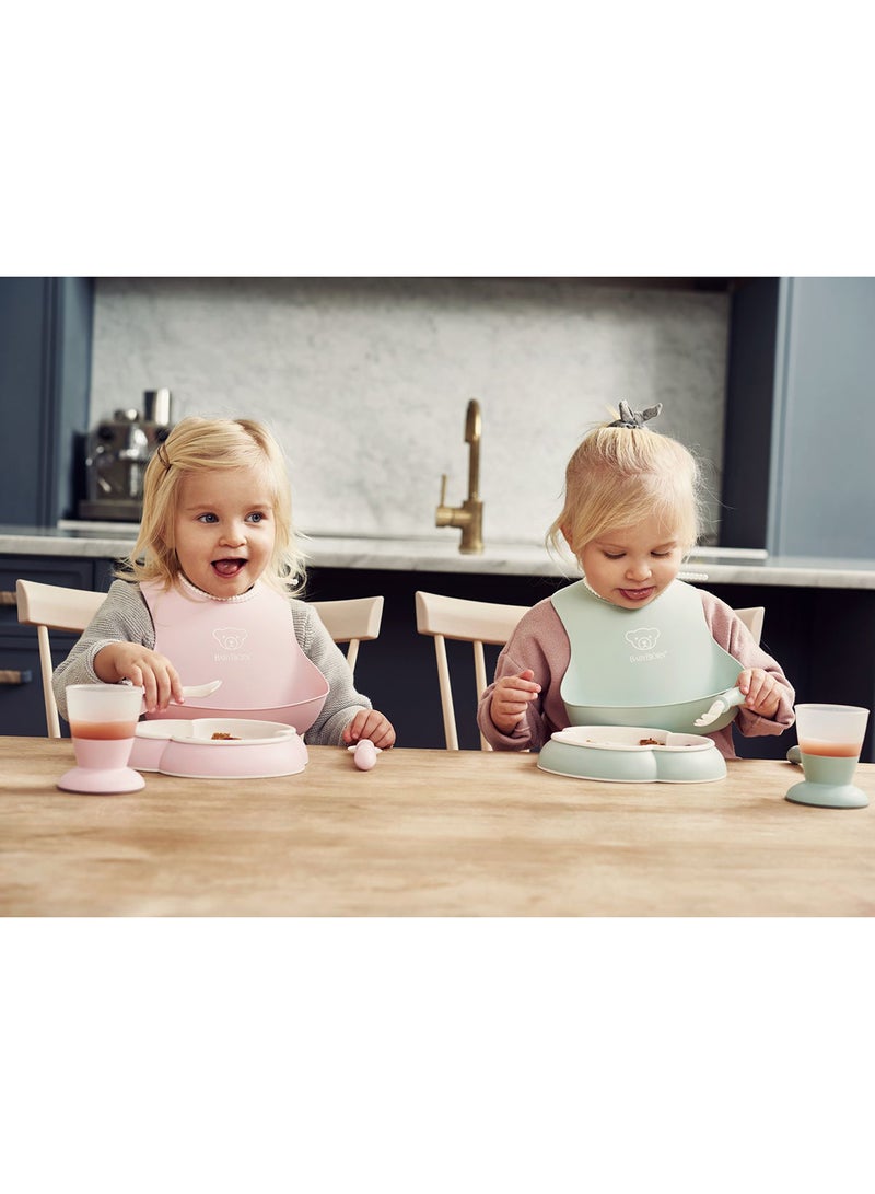 BABYBJORN Pack Of 5 Baby Dinner Set Powder Pink  - Image 3