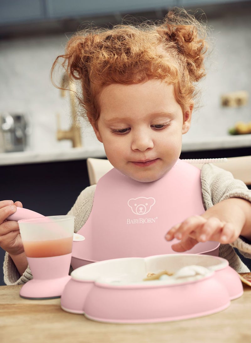 BABYBJORN Pack Of 5 Baby Dinner Set Powder Pink  - Image 5