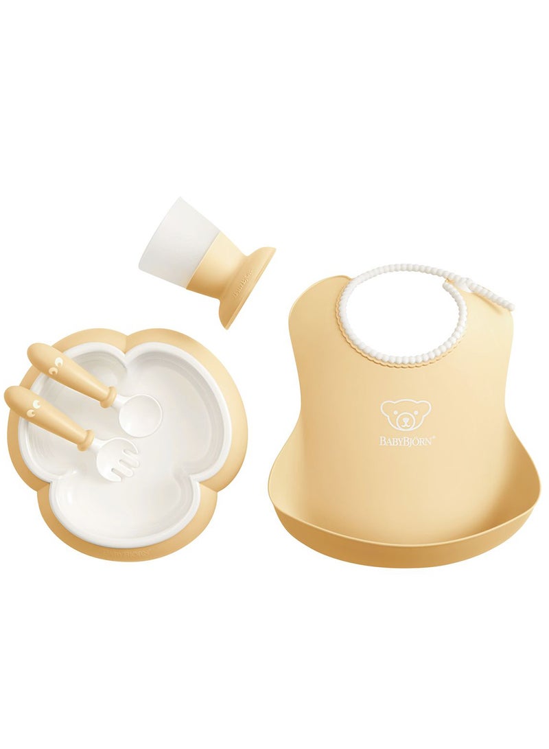 BABYBJORN - Pack Of 5 Baby Dinner Set Powder Yellow - Image 1