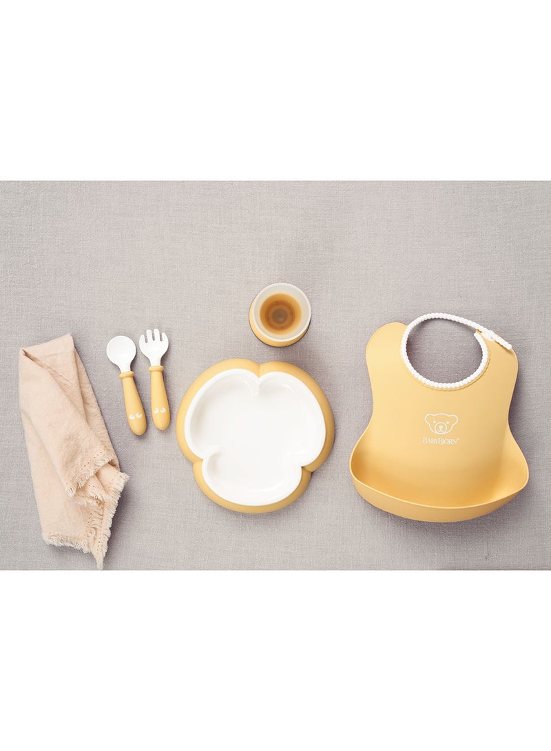 BABYBJORN - Pack Of 5 Baby Dinner Set Powder Yellow - Image 1