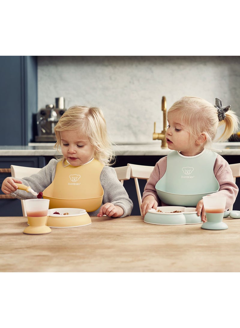 BABYBJORN - Pack Of 5 Baby Dinner Set Powder Yellow - Image 1