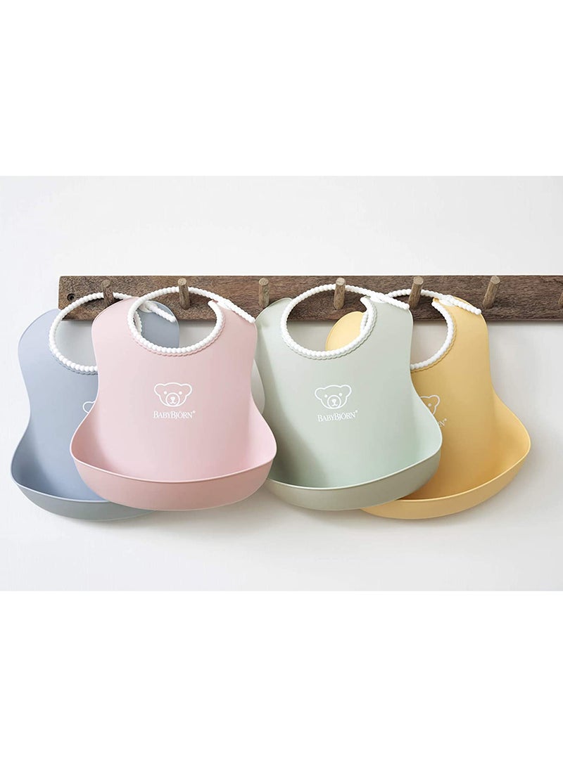 BABYBJORN - Baby Feeding Bib Turquoise Blue - Image 1