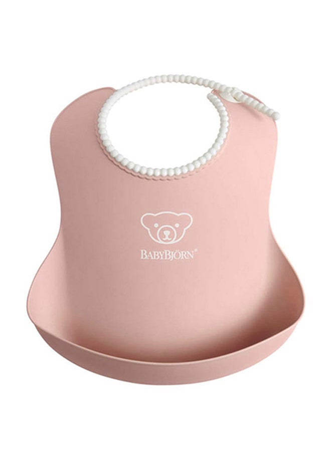 BABYBJORN - Baby Feeding Bib, Powder Pink - Image 1