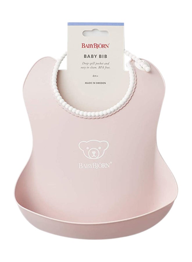 BABYBJORN - Baby Feeding Bib, Powder Pink - Image 1