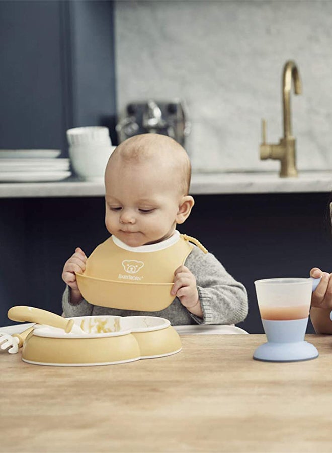 BABYBJORN - Baby Feeding Bib, Powder Pink - Image 1