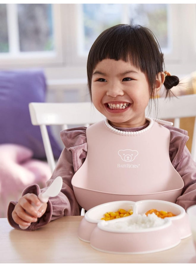 BABYBJORN - Baby Feeding Bib, Powder Pink - Image 1