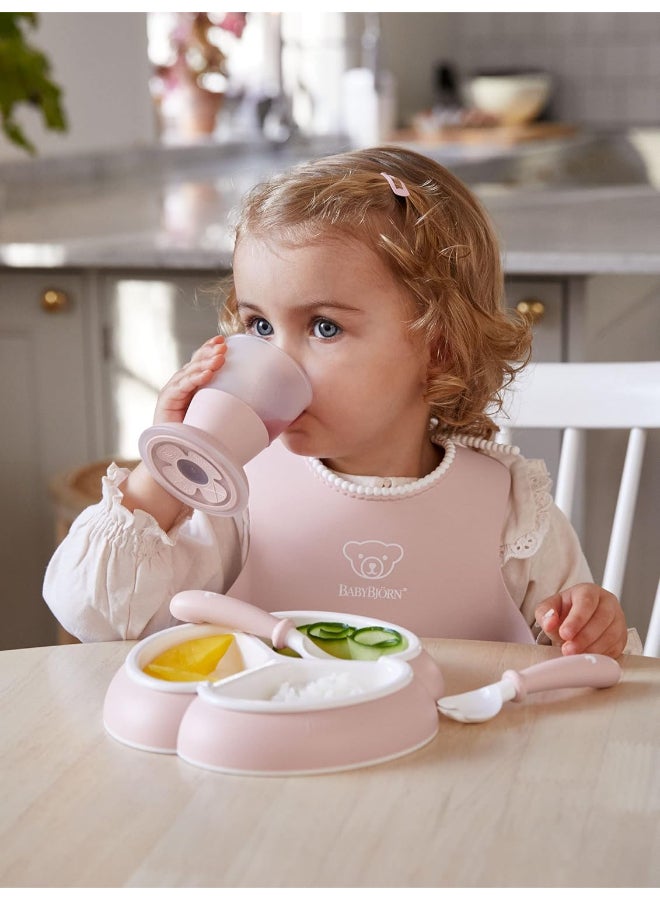 BABYBJORN - Baby Feeding Bib, Powder Pink - Image 1