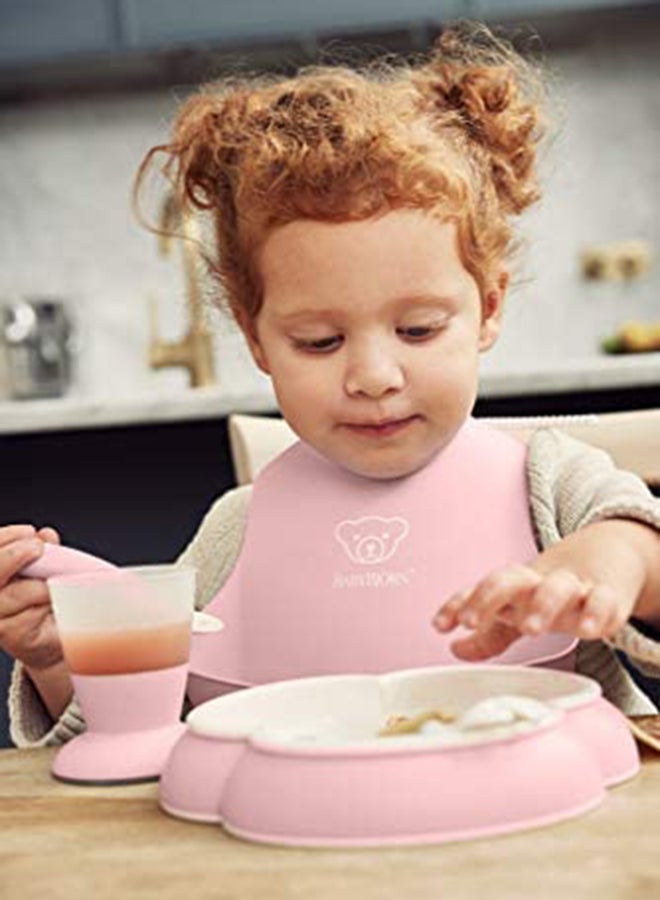 BABYBJORN - Baby Feeding Bib, Powder Pink - Image 1