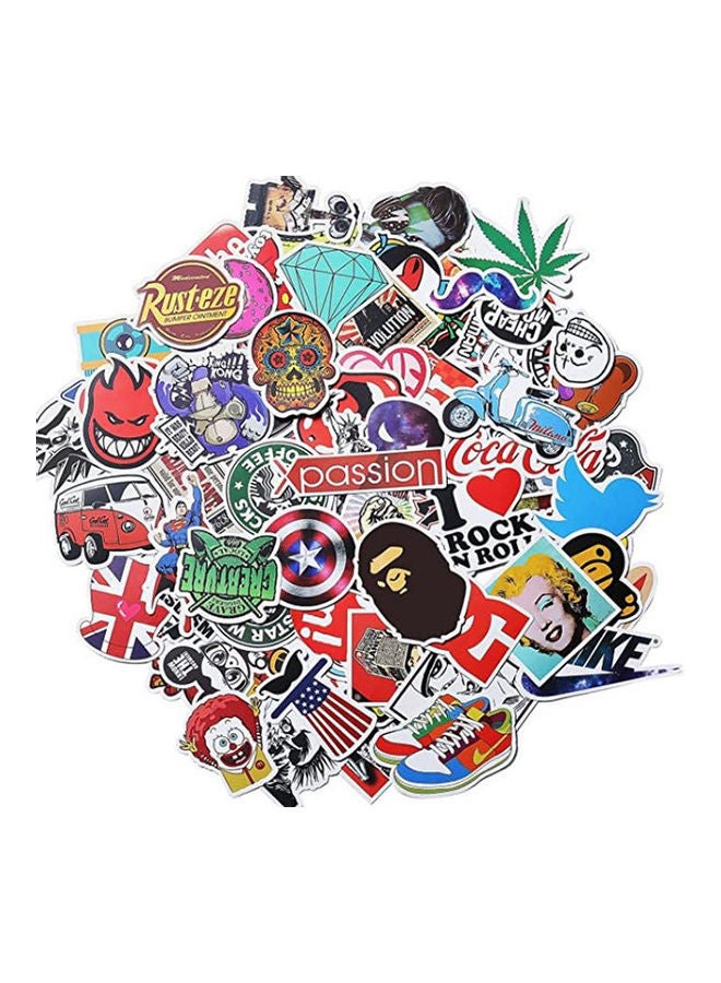 100-Piece Waterproof Cartoon Sticker - Image 3