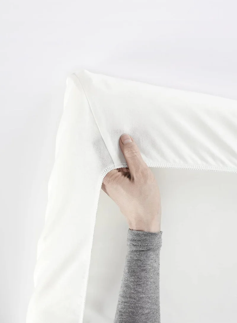 BABYBJORN Organic Cotton Fitted Sheet For Baby Crib White