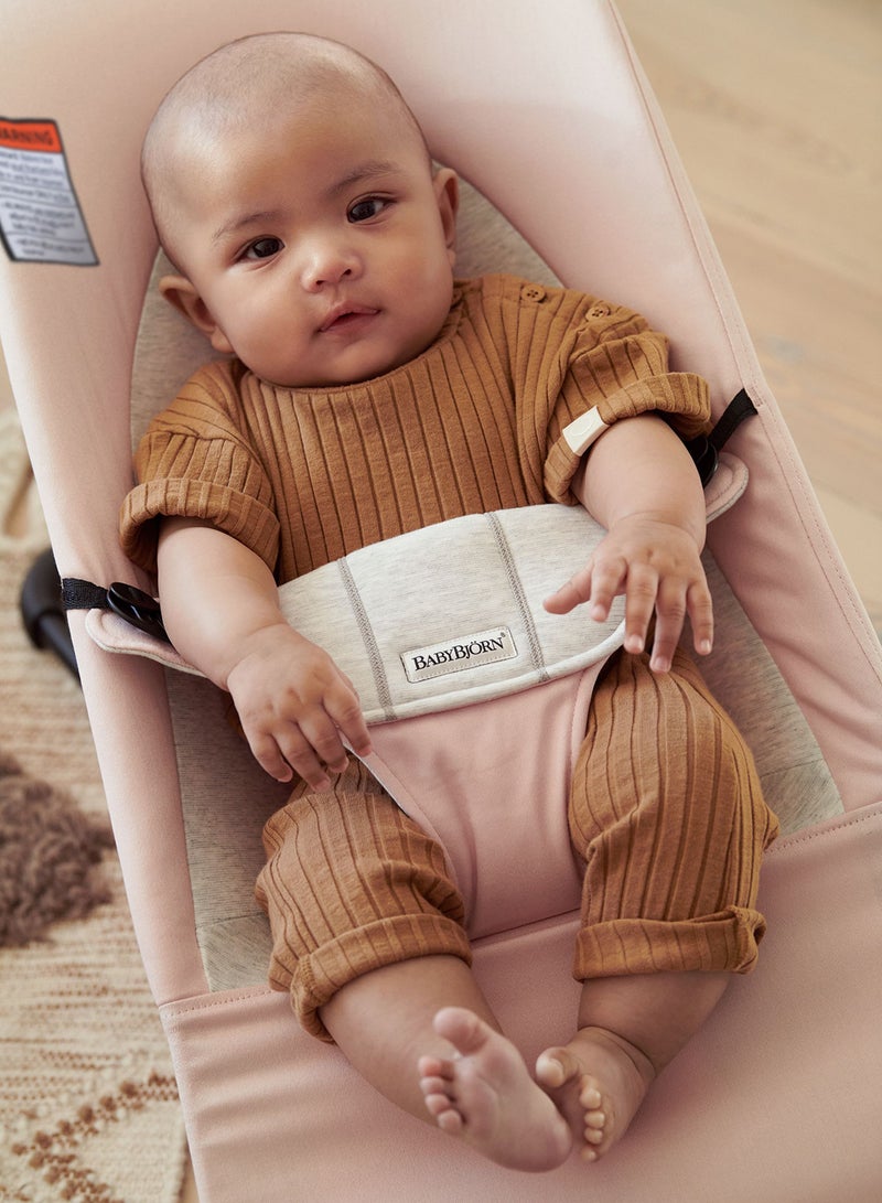 BABYBJORN - Bouncer Balance Soft Cotton Jersey Light Pink And Grey - Image 1