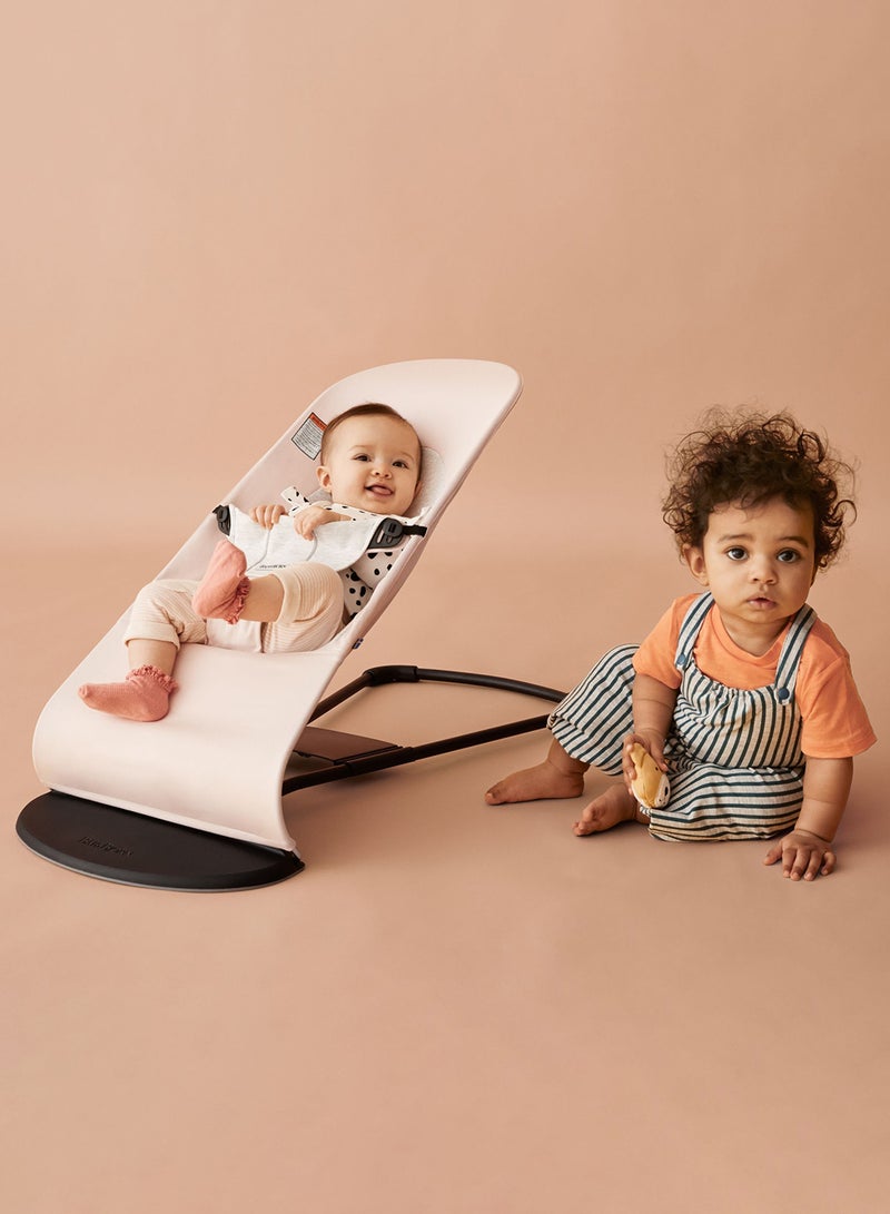 BABYBJORN - Bouncer Balance Soft Cotton Jersey Light Pink And Grey - Image 1