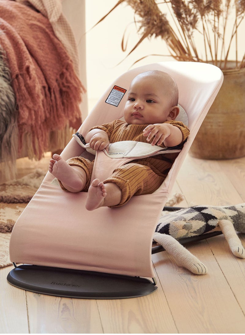 BABYBJORN - Bouncer Balance Soft Cotton Jersey Light Pink And Grey - Image 1