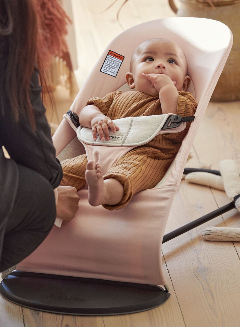 BABYBJORN - Bouncer Balance Soft Cotton Jersey Light Pink And Grey - Image 1