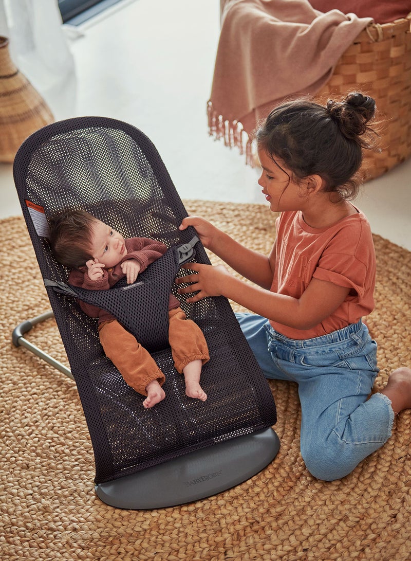 BABYBJORN - Baby Bouncer Bliss Mesh Anthracite Grey - Image 1