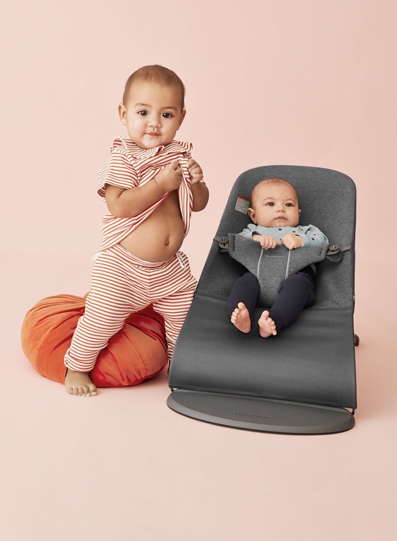 BABYBJORN - Baby Bouncer Bliss 3D Jersey Charcoal Grey - Image 1