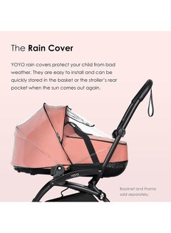 BABYZEN Yoyo Rain Cover For Baby Bassinet Protect Baby From Bad Weather Easy To Install And Store  - Image 3